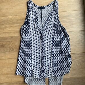 Sanctuary Blue Patterned Sleeveless Top